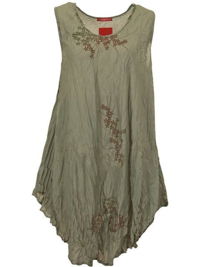 Plus Size Boho Casual Floral Shirts & Tops Zaesvini