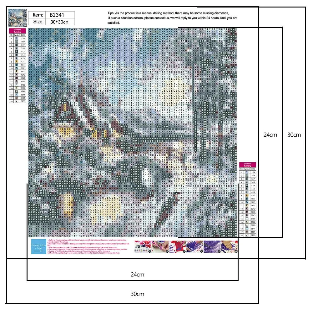 Diamond Painting - Full Round Drill - Snow House(30*30cm)