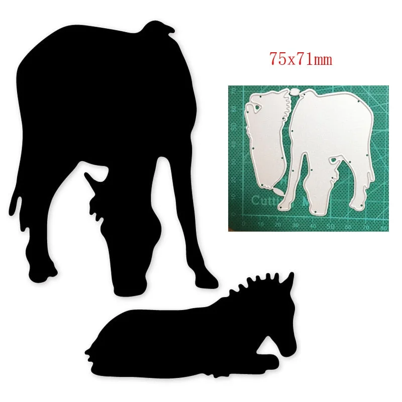 Crafts Metal Cutting Dies Cut Die Mold man Woman Riding Horse Decoration Scrapbooking Dies Knife Mould Blade Punch Stencils Dies