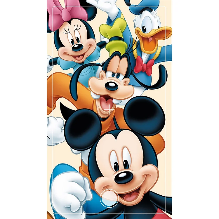 Full Round Drill Diamond Painting -Disney Mickey Mouse And Friends Taking  Pictures - 40*70cm