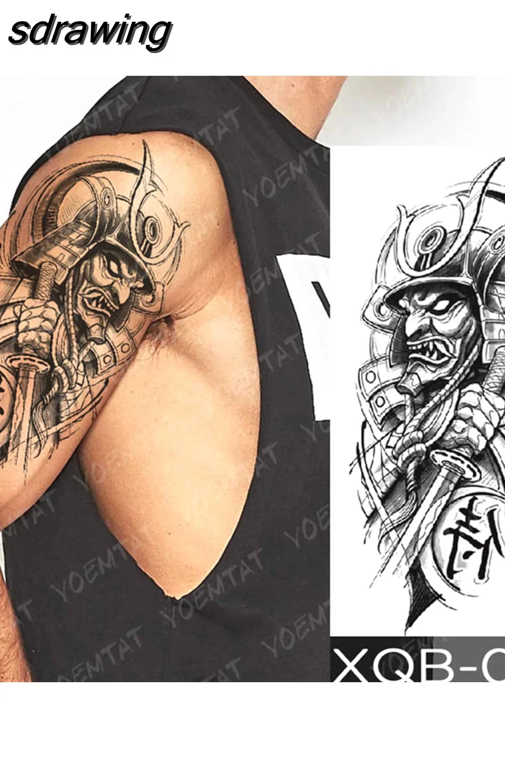 sdrawing Temporary Tattoo Sticker Geometric Tiger Wolf Death Flash Tattoos Leopard Totem Body Art Arm Fake Tatoo Women Men