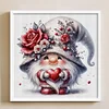 Flower Gnome - 18CT Stamped Cross Stitch - 30*30cm - Cartoon