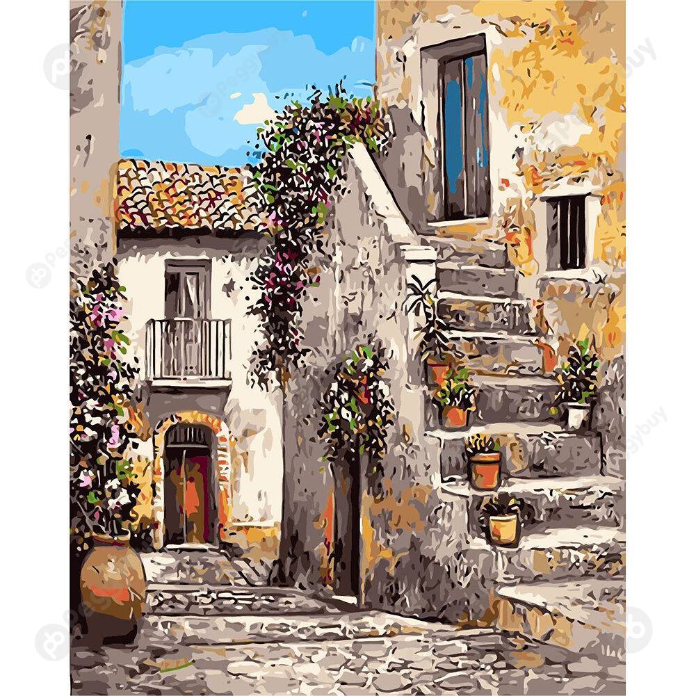 

40*50CM Paint By Numbers-Stairs, 501 Original