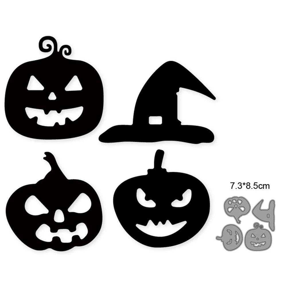 Customized Dies Halloween Bat Pumpkin Ghost Metal Cutting Dies Scrapbooking Dies For DIY Craft Paper Card Making Stencils Dies