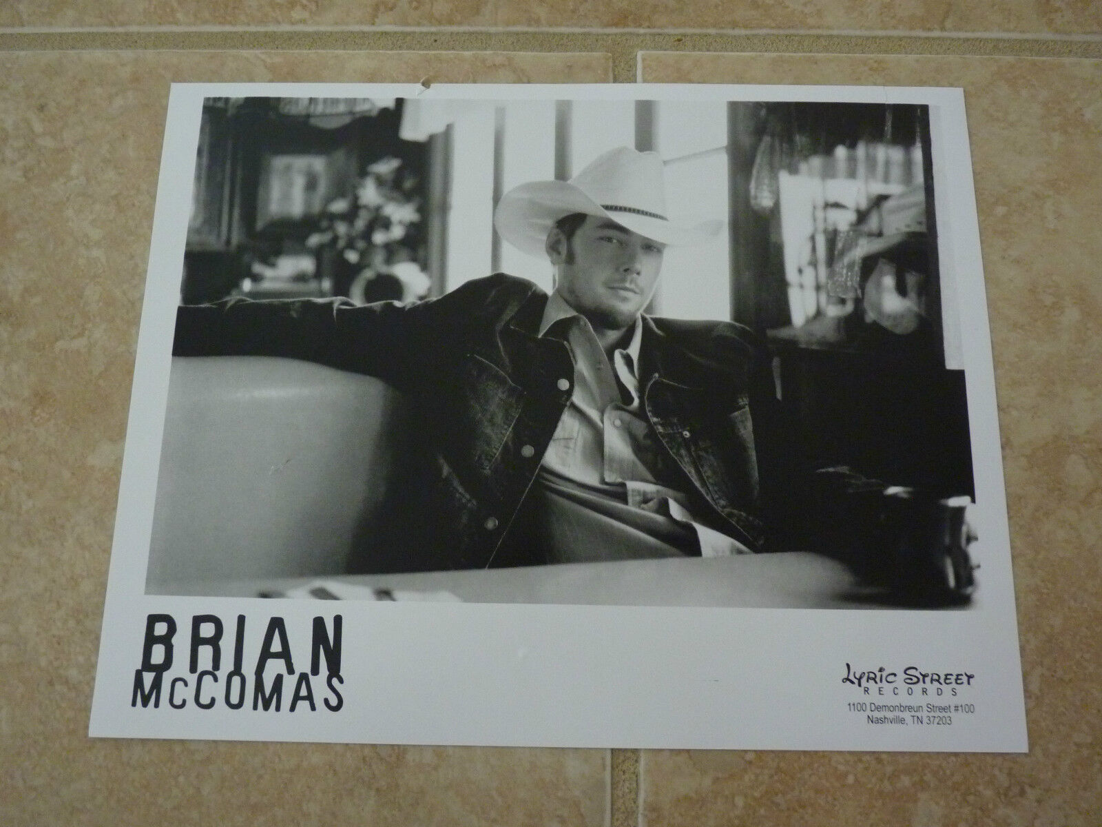 Brian McComas 8x10 B&W Publicity Picture Promo Photo Poster painting