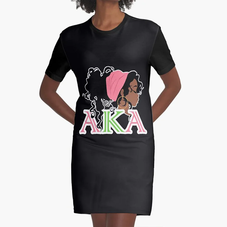 Summer Graphic T-Shirt Dress