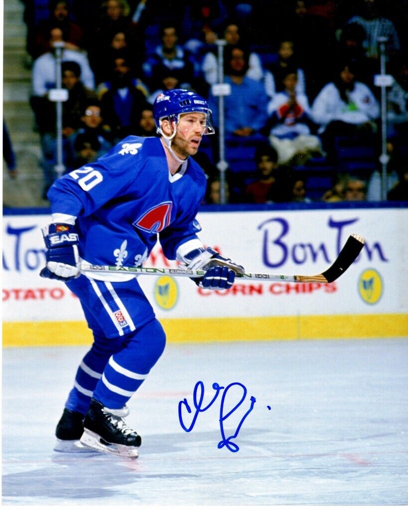 Claude Loiselle Signed - Autographed Quebec Nordiques 8x10 inch Photo Poster painting