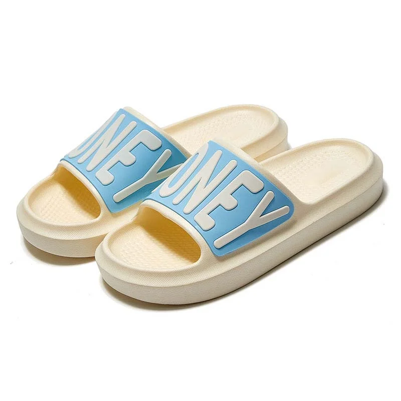 Letclo™ Color Letter Couple EVA Slippers letclo Letclo