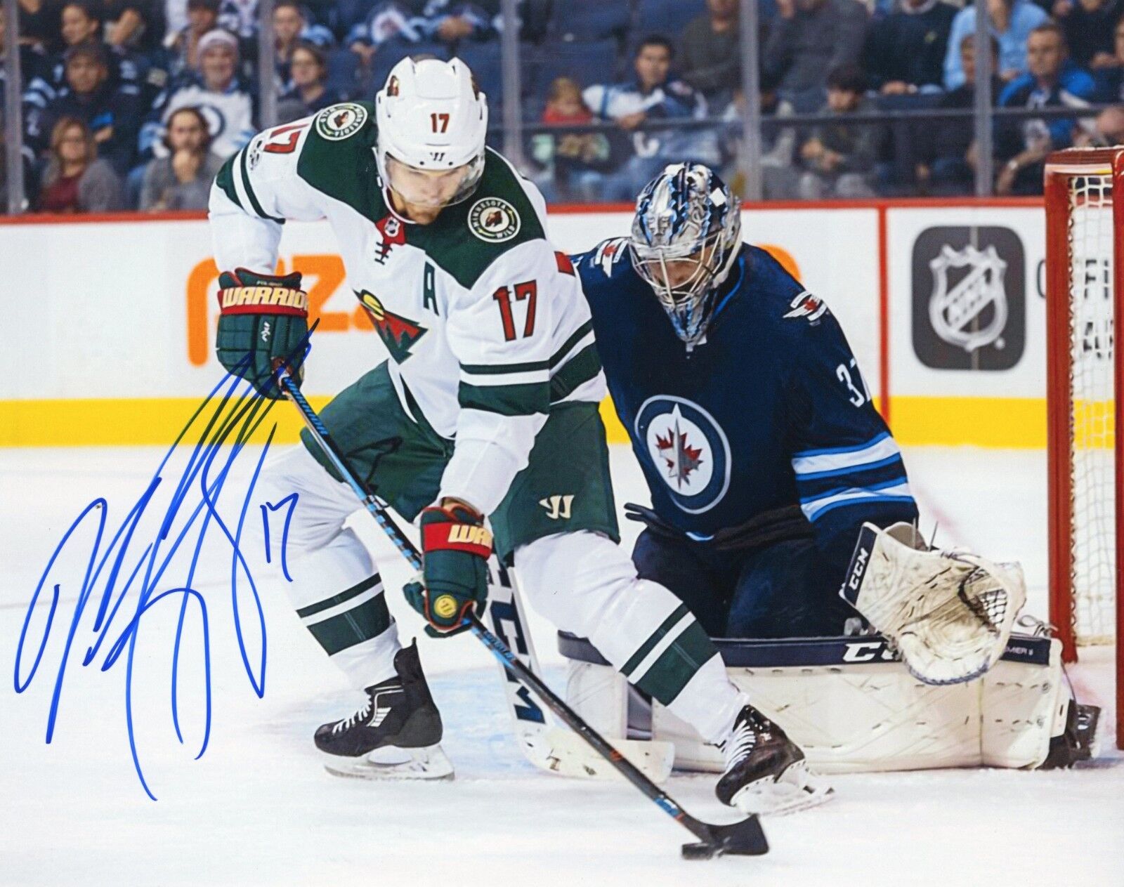 ~~ MARCUS FOLIGNO Authentic Hand-Signed Minnesota Wild