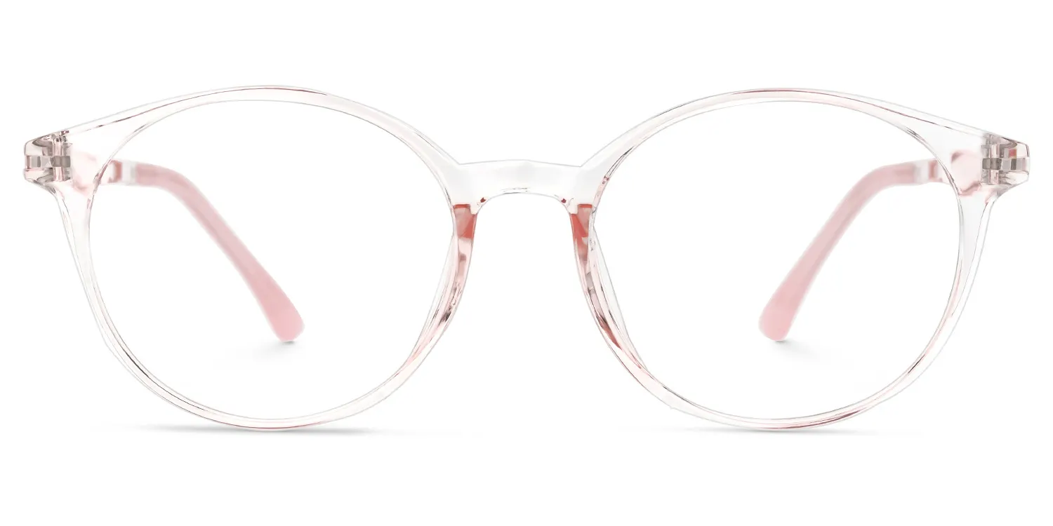 Mairead Rosa Kristall Rund Brille Rosa
