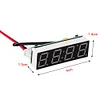 3 in 1 Car Temperature Clock LED Display Electronic Clock Voltmeter Luminous 12V