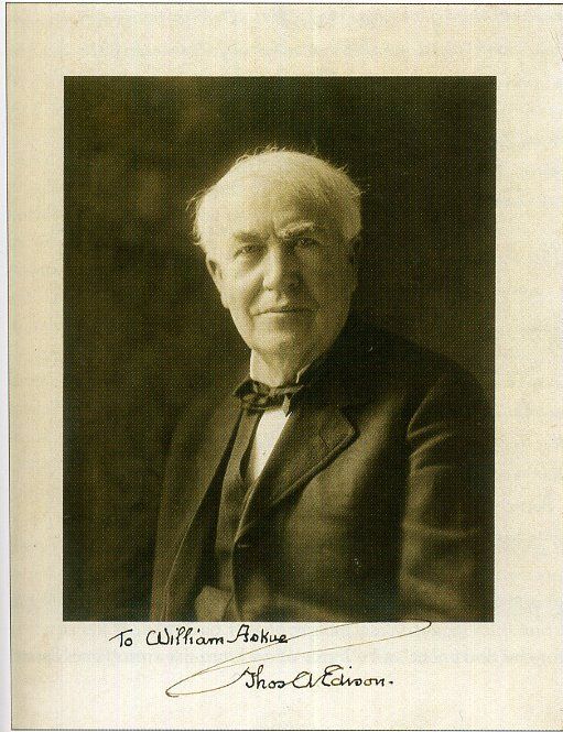 THOMAS EDISON Autographed Photo Poster paintinggraph - Inventor / Businessman - preprint
