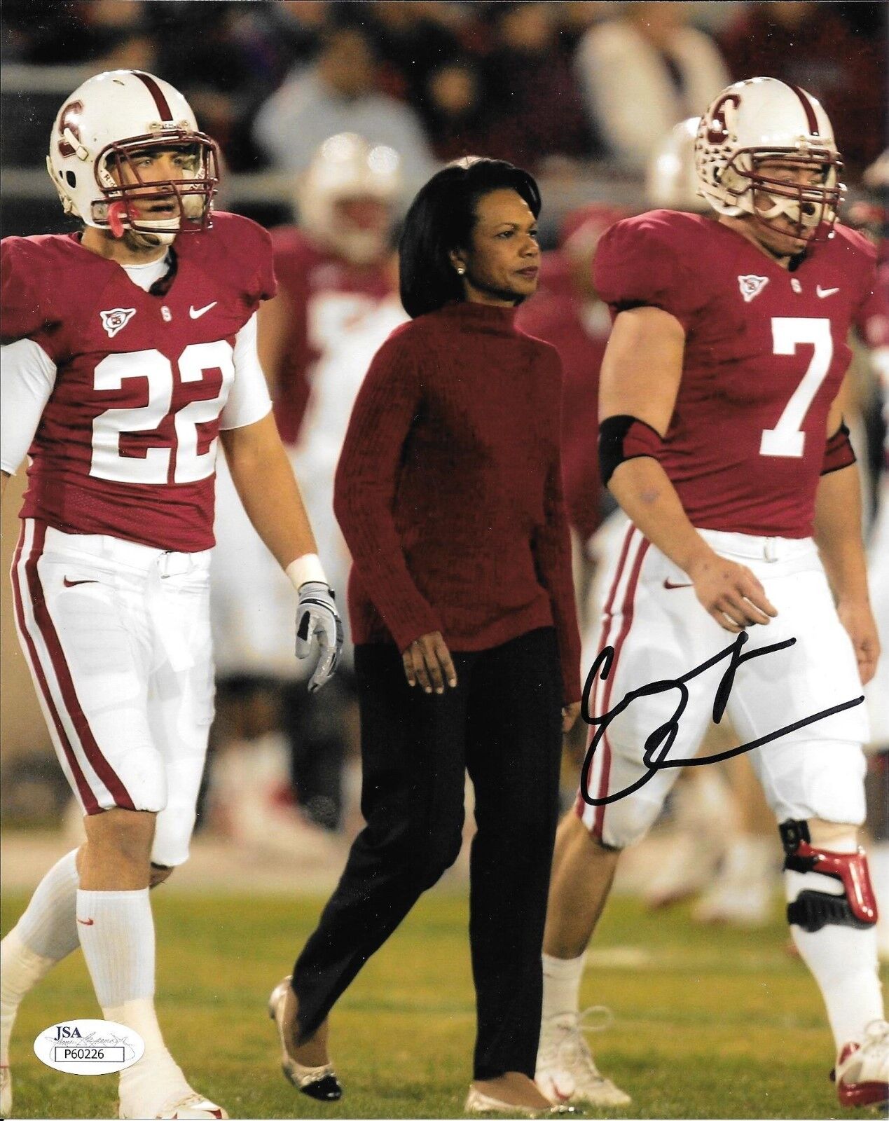 STANFORD ~ UNITED STATES CONDOLEEZZA RICE HAND SIGNED 8X10 Photo Poster painting W/ JSA COA