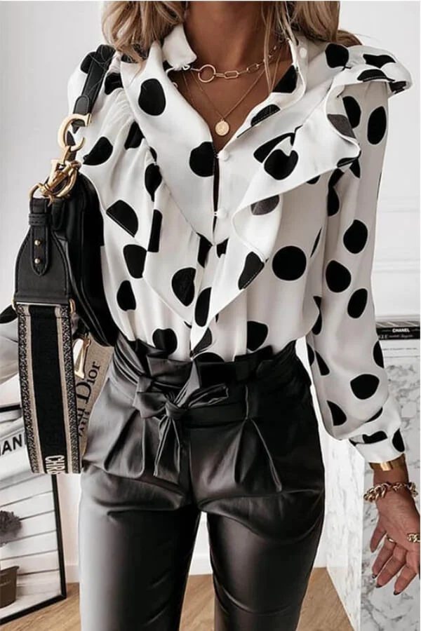 Fashion Casual Regular Print Blouse