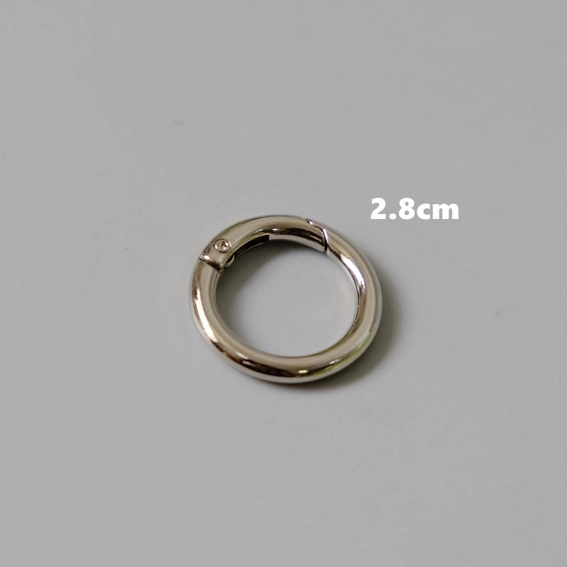 3 Pieces All Seasons Resin Solid Color Ring Handle Bag Chain