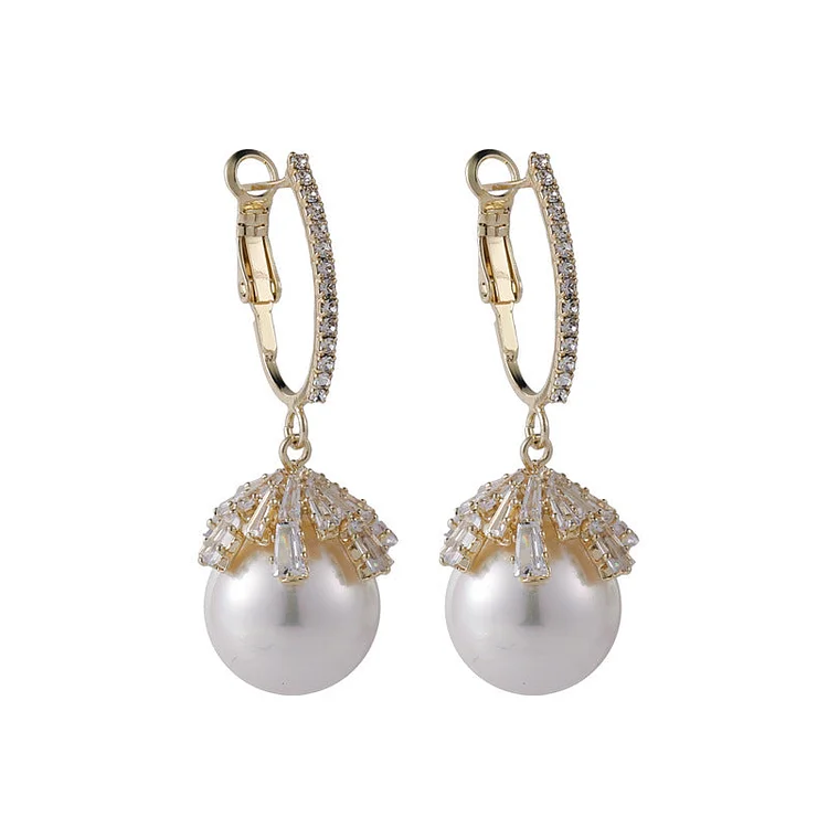 S925 Silver Pearl Fashion Earrings