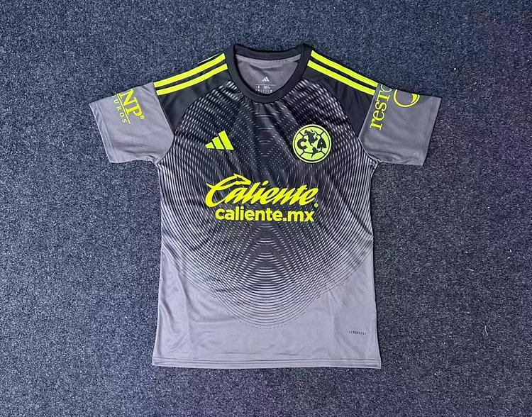 2025-26 America Goalkeeper Jersey Black and Grey - Fan Edition