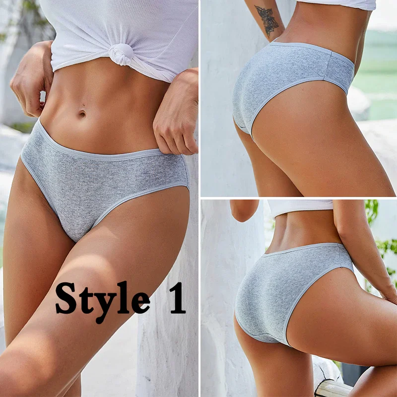Billionm Women Cotton Panties Sexy Underwear for Female Solid Jacquard Pattern Briefs Women's Comfortable Undearpants Intimates Lingerie