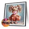 Diamond Painting -DIY Full Round Drill Girl(40*40CM)