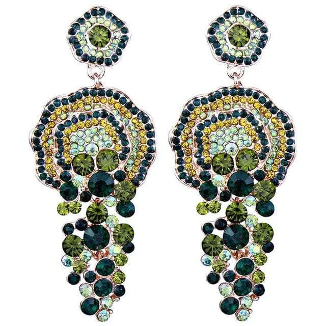 Santania Beaded Cluster Earrings
