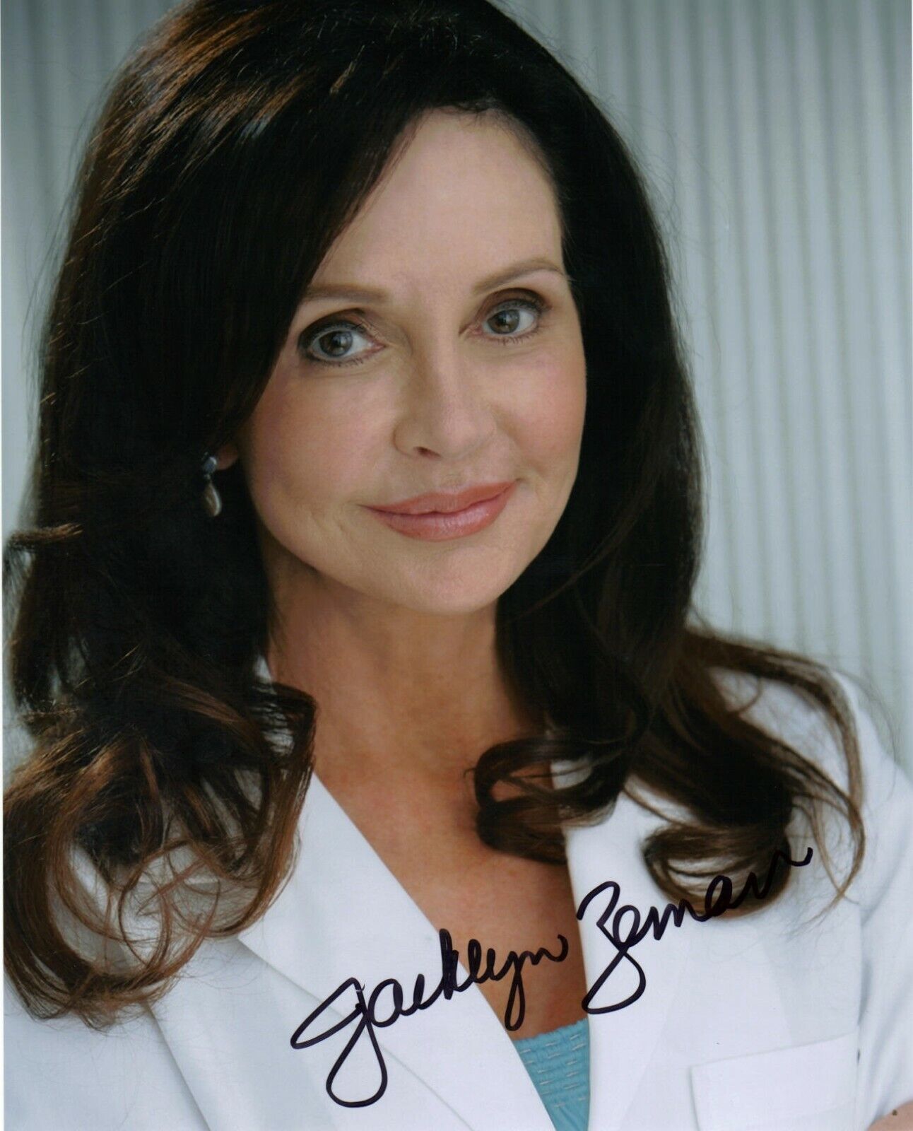 Jacklyn Zeman General Hospital Original Autographed 8X10 Photo Poster painting #5