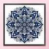 (US Only)Full Embroidery cotton Thread 11CT Printed Porcelain Cross Stitch Kit40x40cm