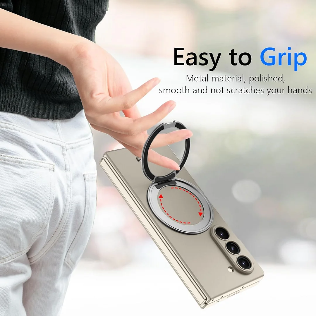 Compatible with Samsung ZFold7/6 mobile phone case 5/4 external 360 rotating bracket magnetic wireless charging ultra-thin protective cover