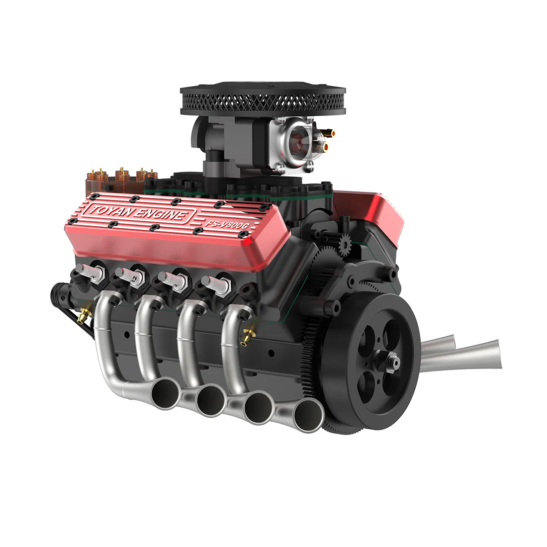 V8 Engine FS-V800WGPC 28cc OHV Gasoline Engine V8 Engine Model Kit - Build Your Own Engine