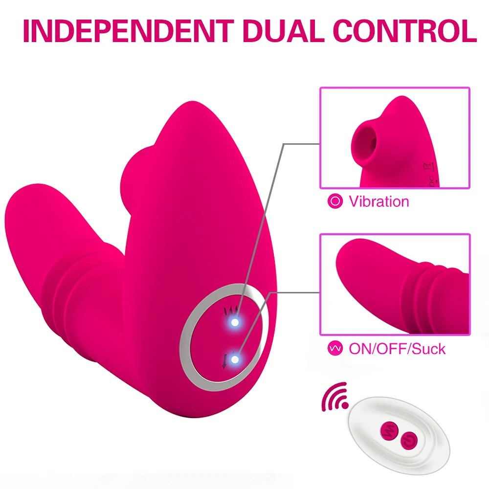 Remote Control Clitoral Sucking Vibrator for Women