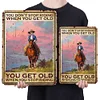 Cowgirl Riding Horse - Vintage Metal Signs - 20*30cm/30*40cm - Western