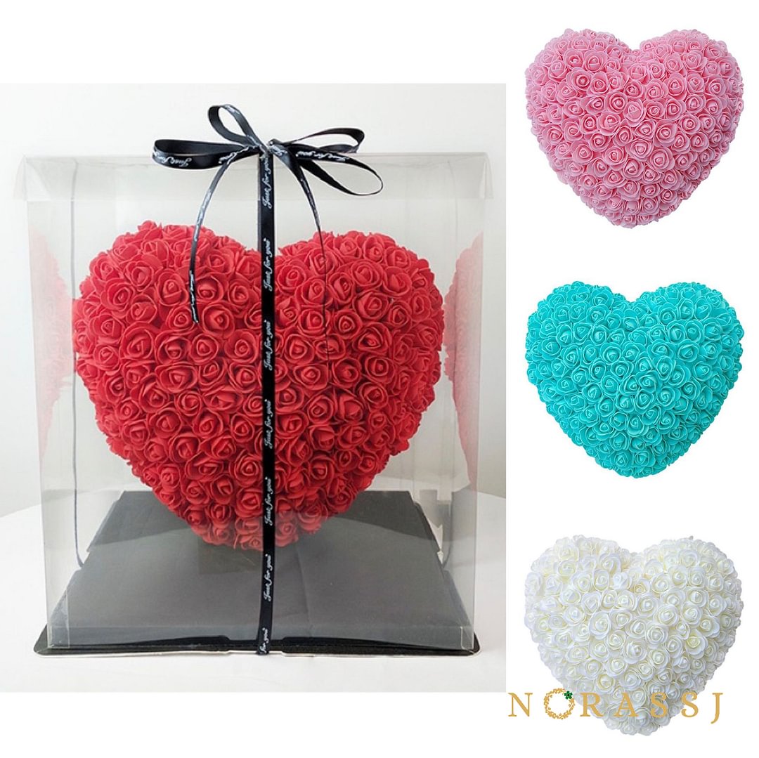 Artificial Roses Heart Flower Mohter's Day Gift Box