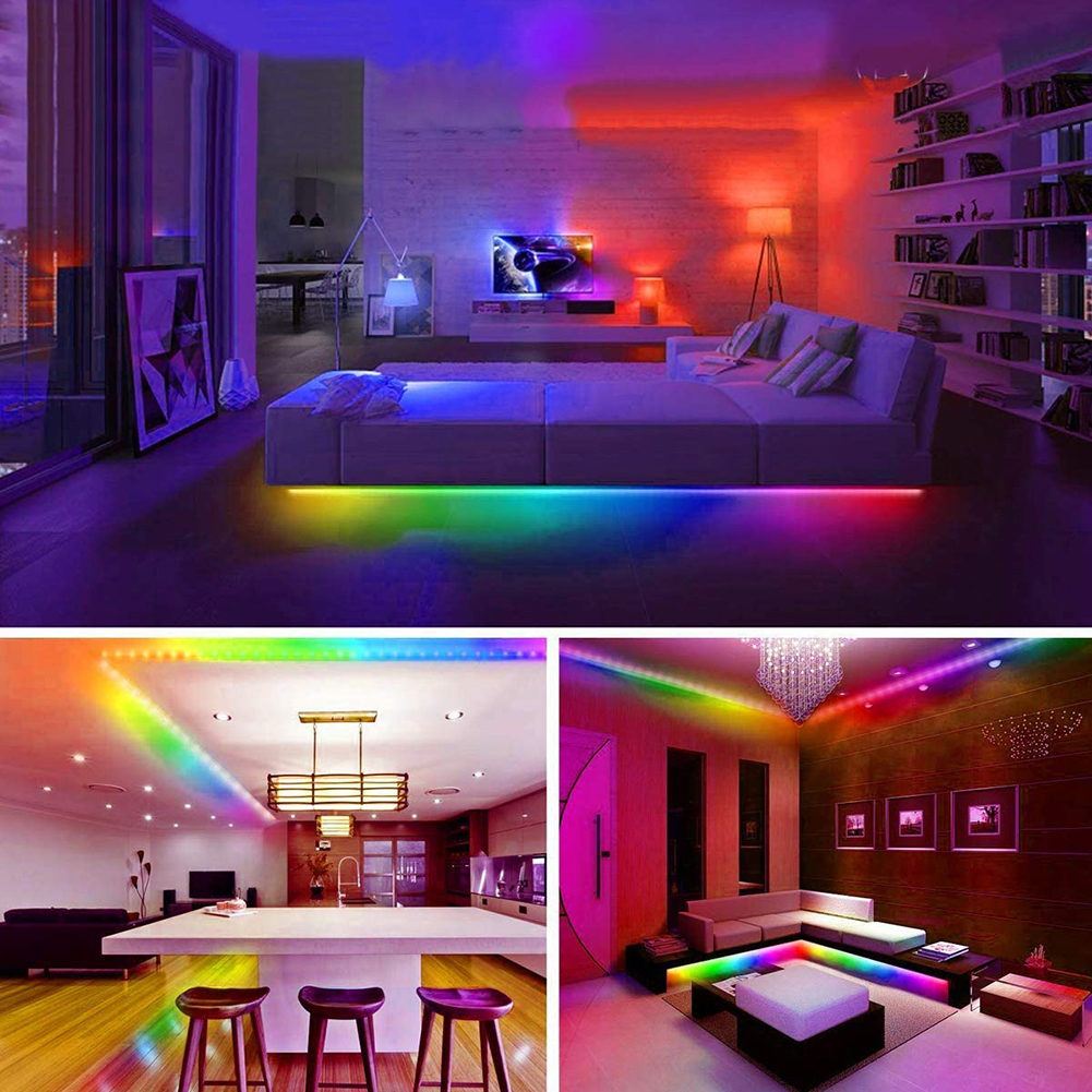 

Flexible LED Strip Light Portable RGB Lighting Ribbon with Remote Control, 15m eu plug, 501 Original