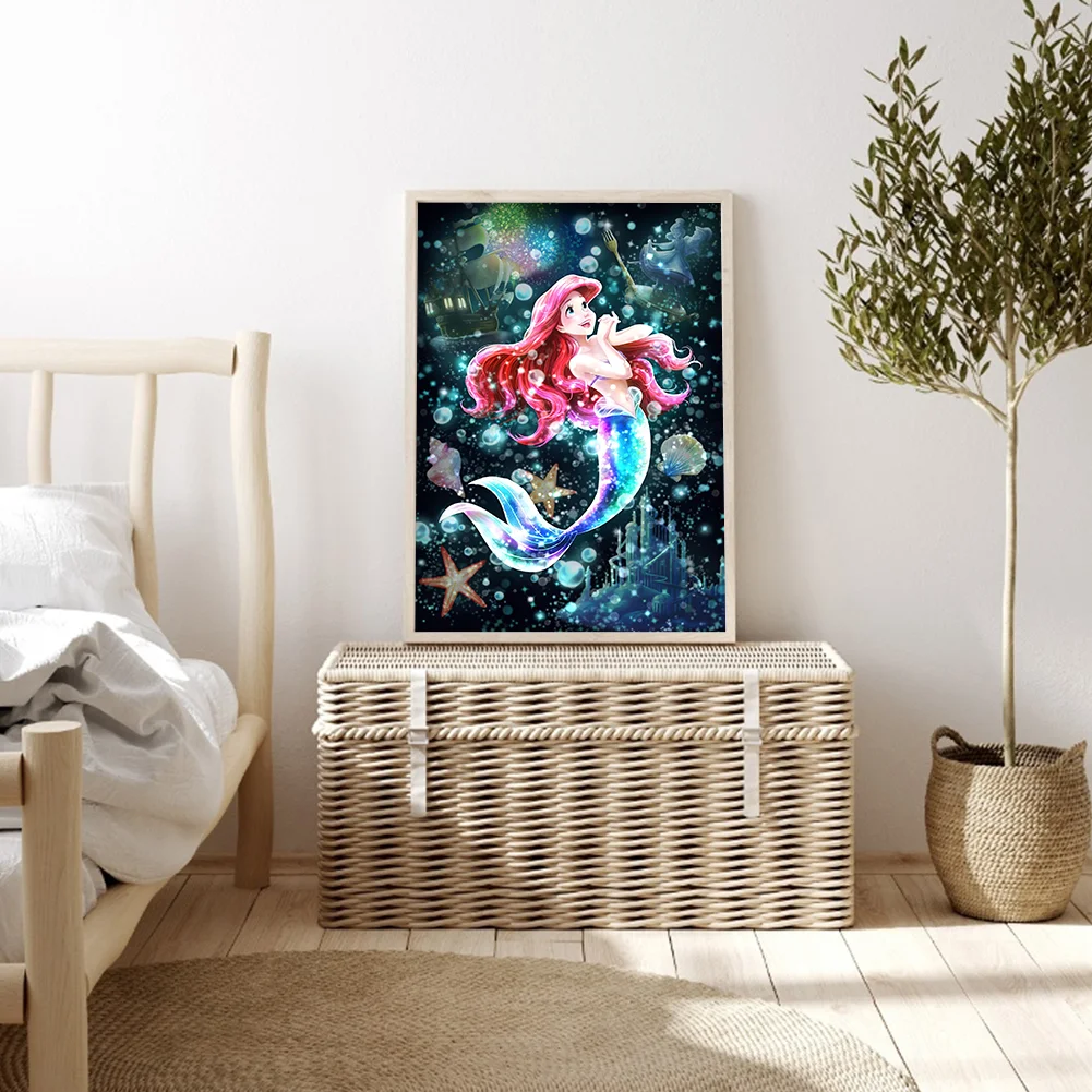 Diamond Painting - Full Round Drill - Ariel Princess(30*40cm)