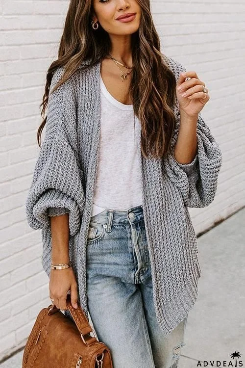 Open Front Classical Cardigan