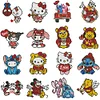 16pcs Cartoon DIY Mini Round Diamond Painting for Table Decor No Frame15x15cm