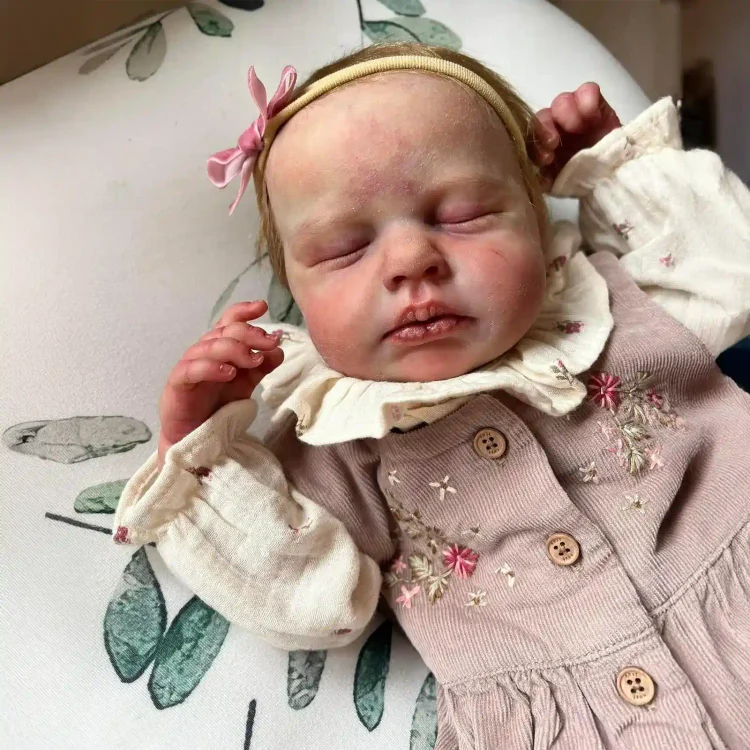  20" Reborn Sleeping Baby Girl Fadda Real Lifelike Cloth Body Reborn Doll - Reborndollsshop®-Reborndollsshop®