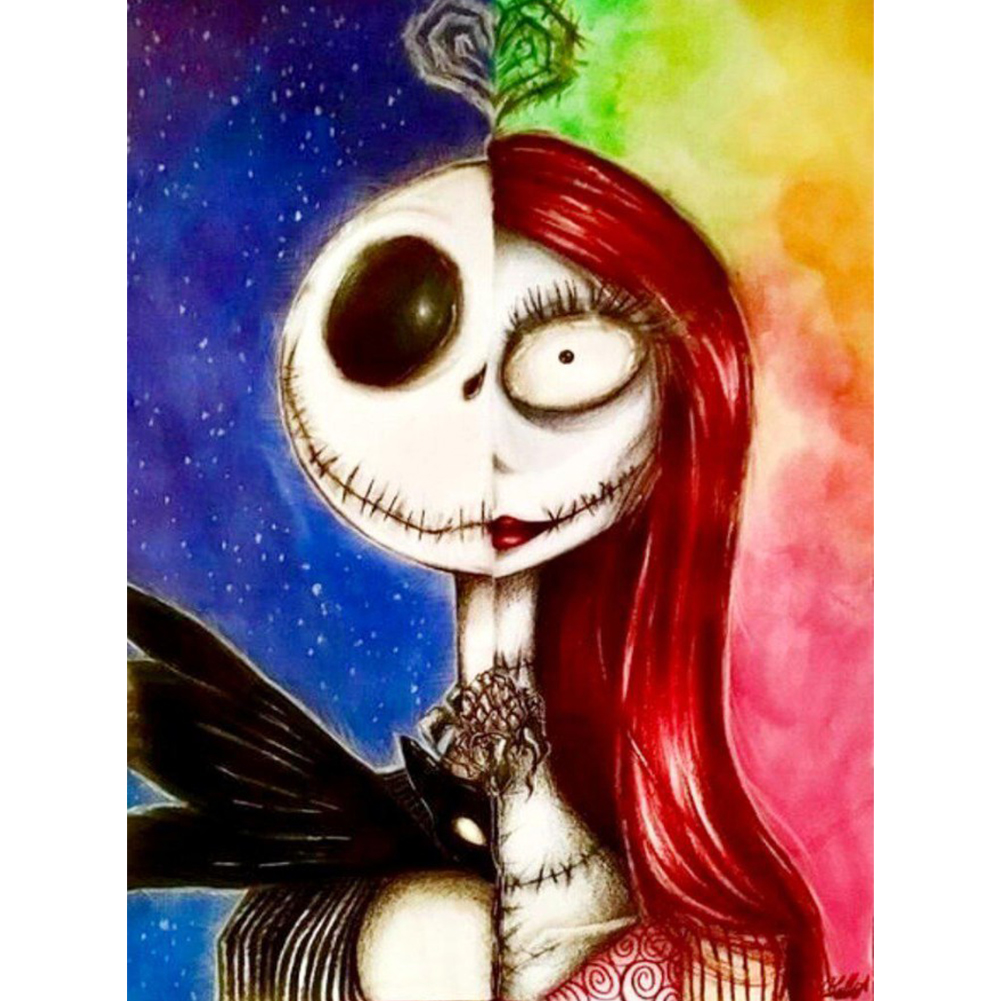 

Half Jack and Sally - 14CT Counted Cross Stitch - 40*30CM, 501 Original