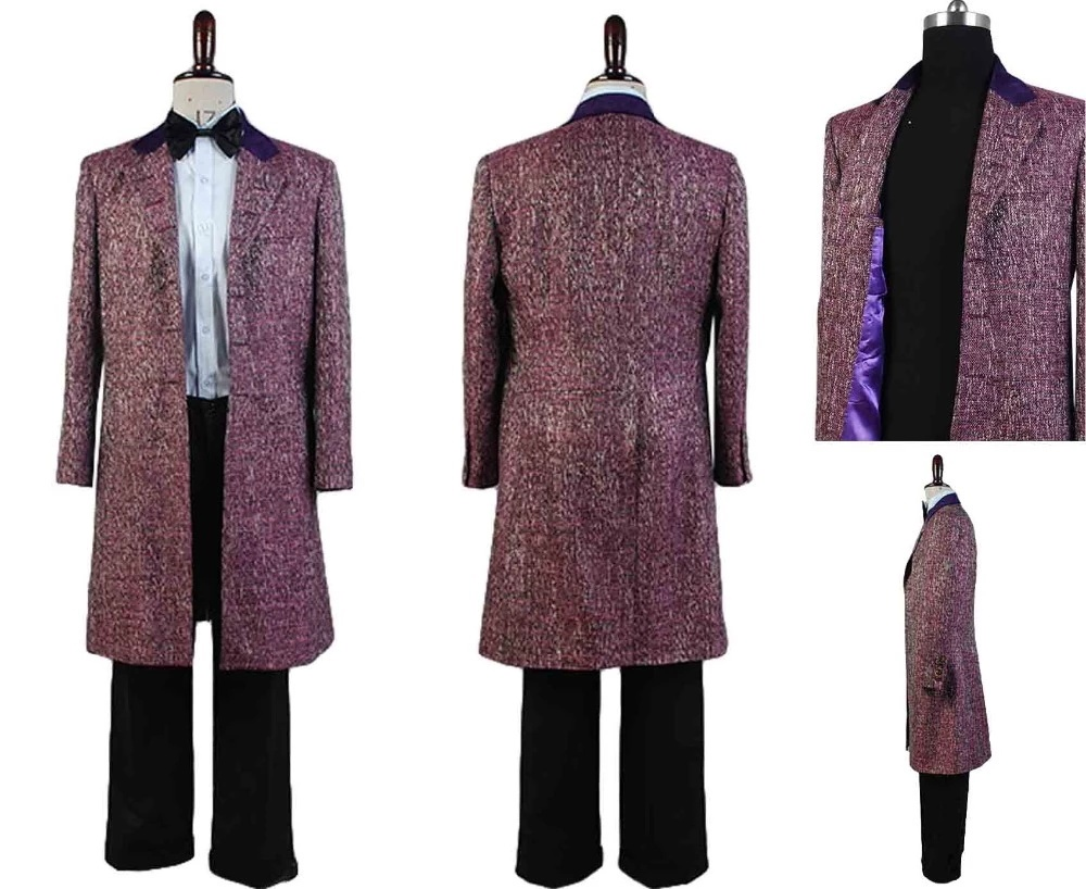 Doctor Who 11Th Doctor Purple Wool Blend Costume Set
