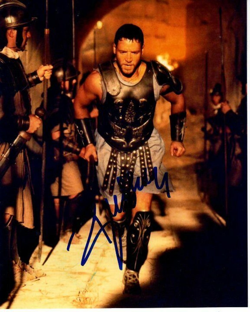 Russell crowe signed autographed gladiator maximus Photo Poster painting