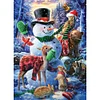 (5 Sizes) Snowman-Full Square Diamond Painting