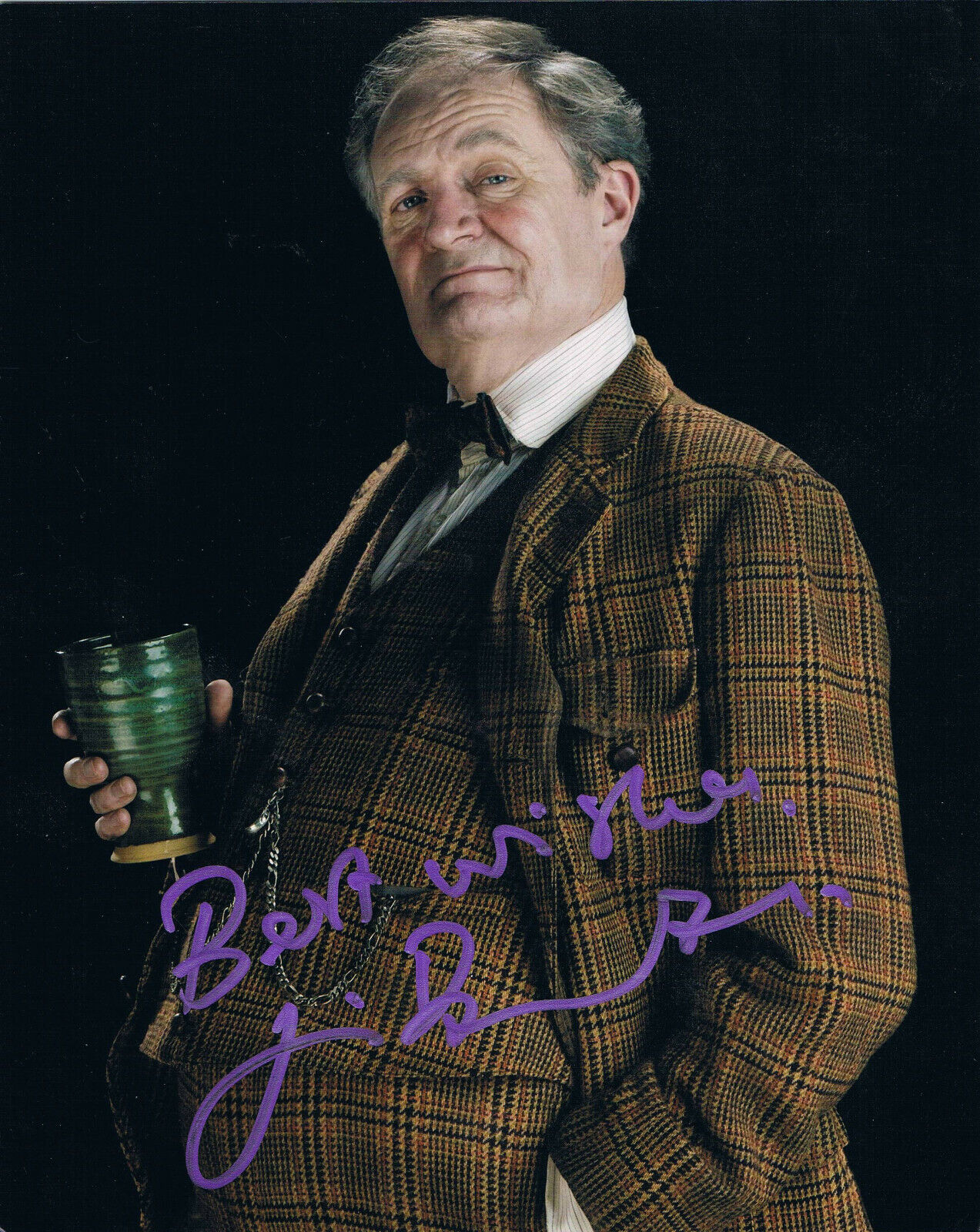 Jim Broadbent 1949- genuine autograph IN PERSON signed Photo Poster painting 8x10