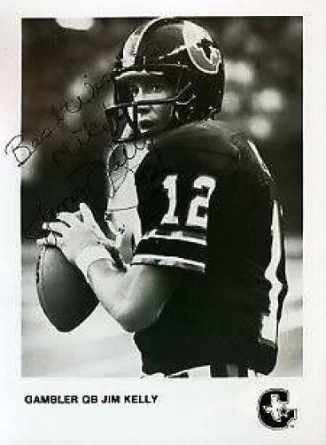 Jim Kelly 1985 Usfl Vintage Signed Jsa Certed 5x7 Photo Poster painting Autograph Authentic