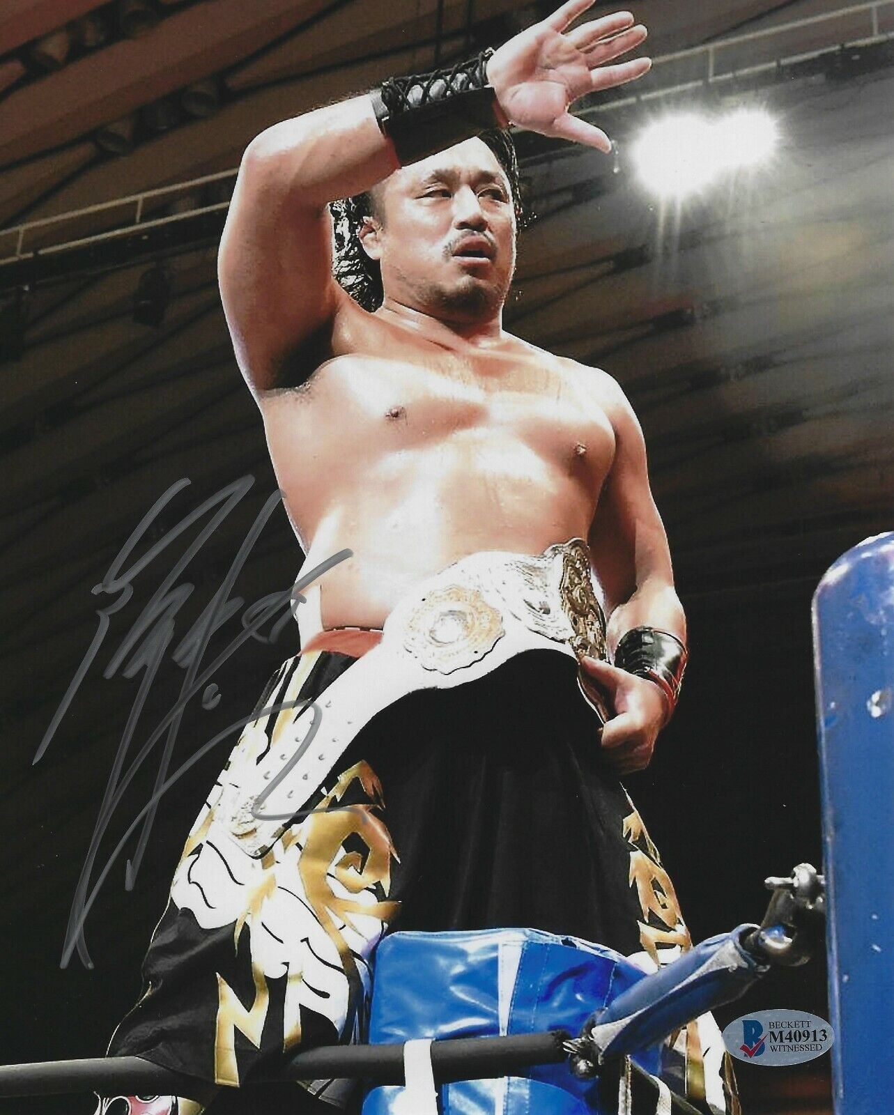 Hirooki Goto Signed 8x10 Photo Poster painting BAS Beckett COA New Japan Pro Wrestling Picture W