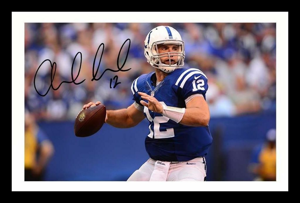 Andrew Luck - Indianapolas Colts Autograph Signed & Framed Photo Poster painting