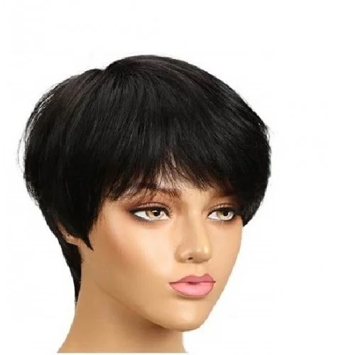 Short virgin hotsell human hair wigs