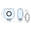 TPU Earphone Case Fit for Anker Soundcore P31i with Safety Lock and Carabiner TPU Shockproof Cover Anti Drop Earbuds Accessories