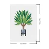 12pcs Plants DIY Mini Square Diamond Painting Set 14x18cm