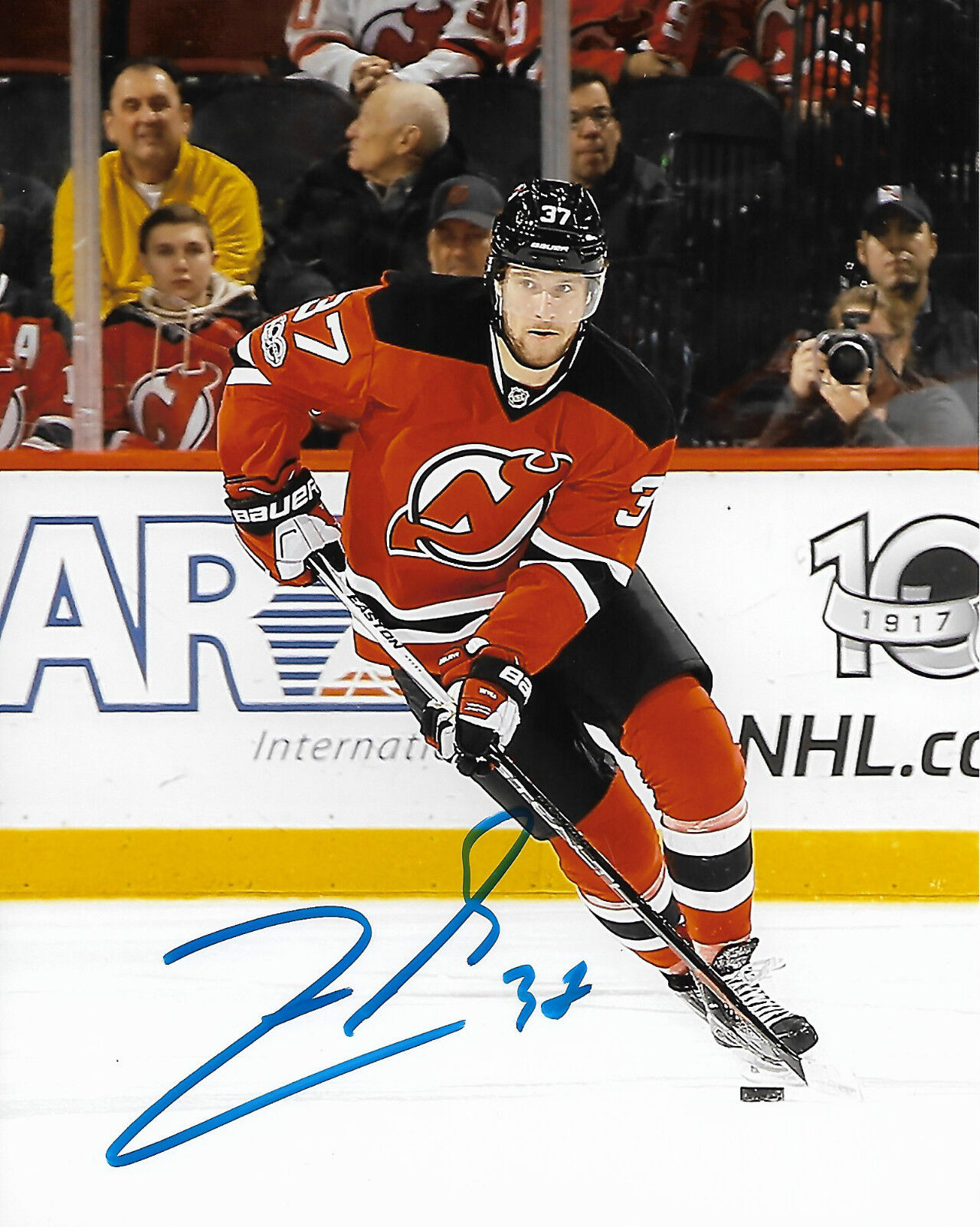 New Jersey Devils Pavel Zacha Signed Autographed 8x10 NHL Photo Poster painting COA BB