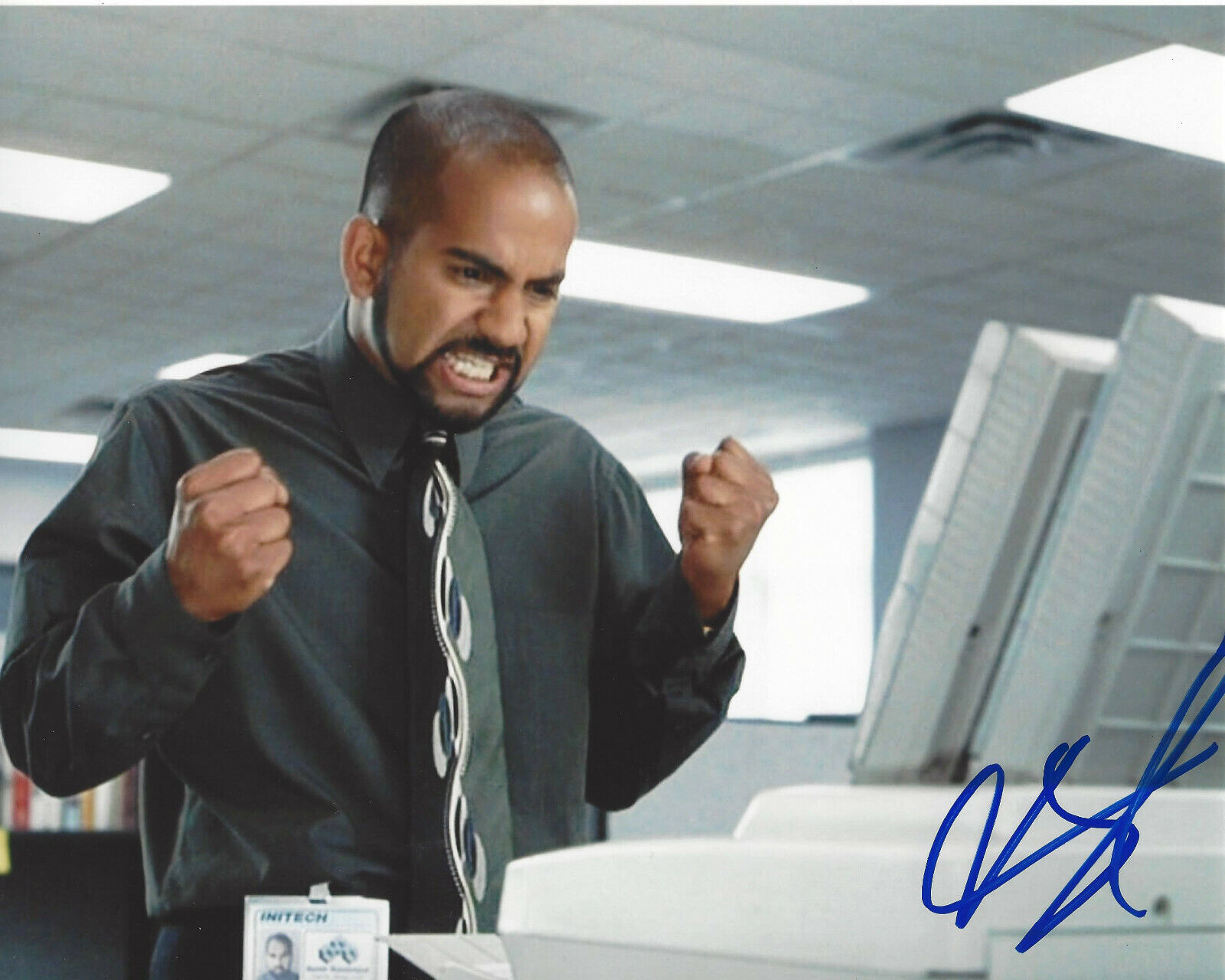 AJAY NAIDU SIGNED AUTHENTIC 'OFFICE SPACE' SAMIR 8x10 Photo Poster painting C w/COA ACTOR PROOF