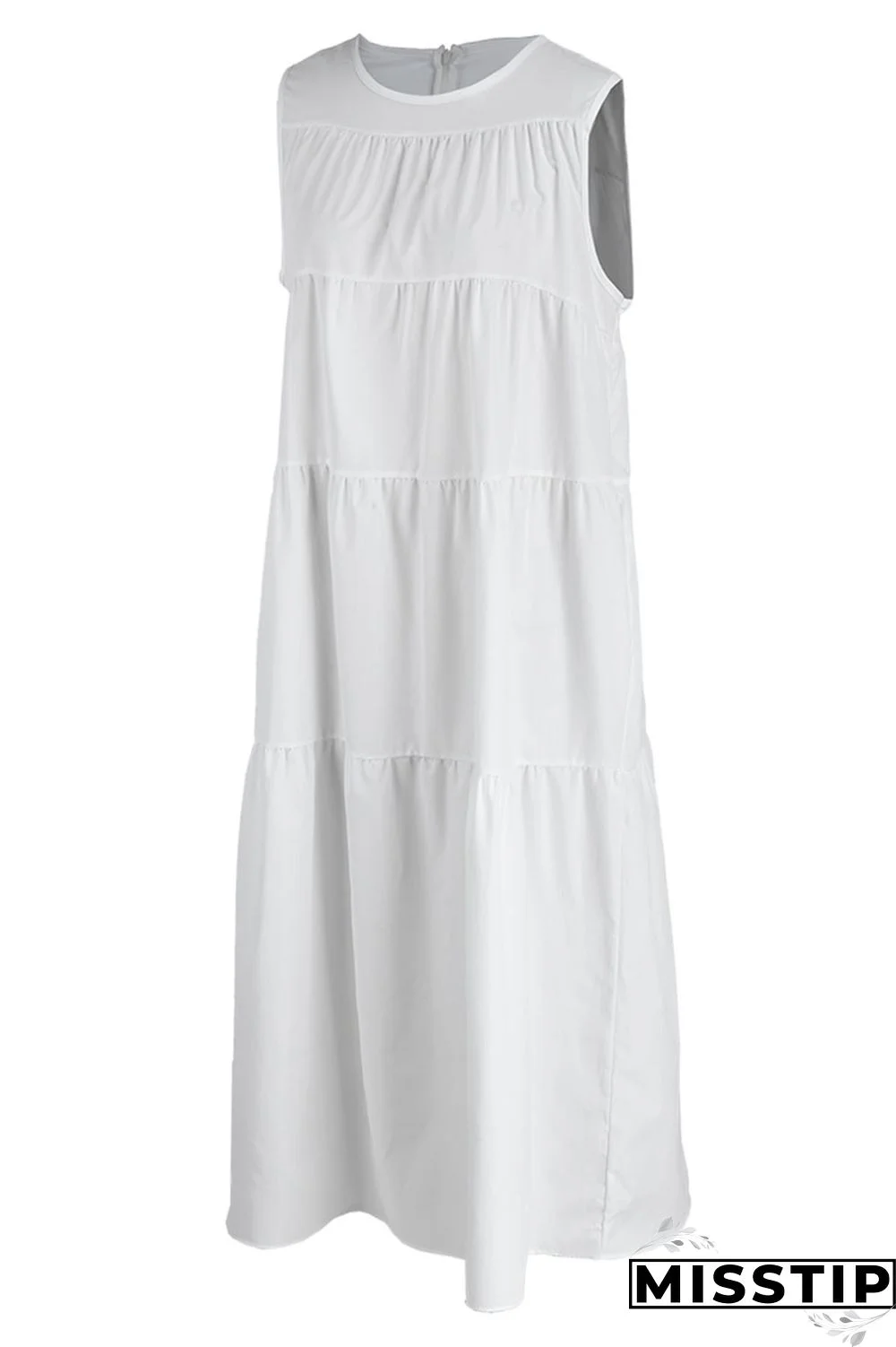 Black Casual Solid Patchwork O Neck A Line Dresses